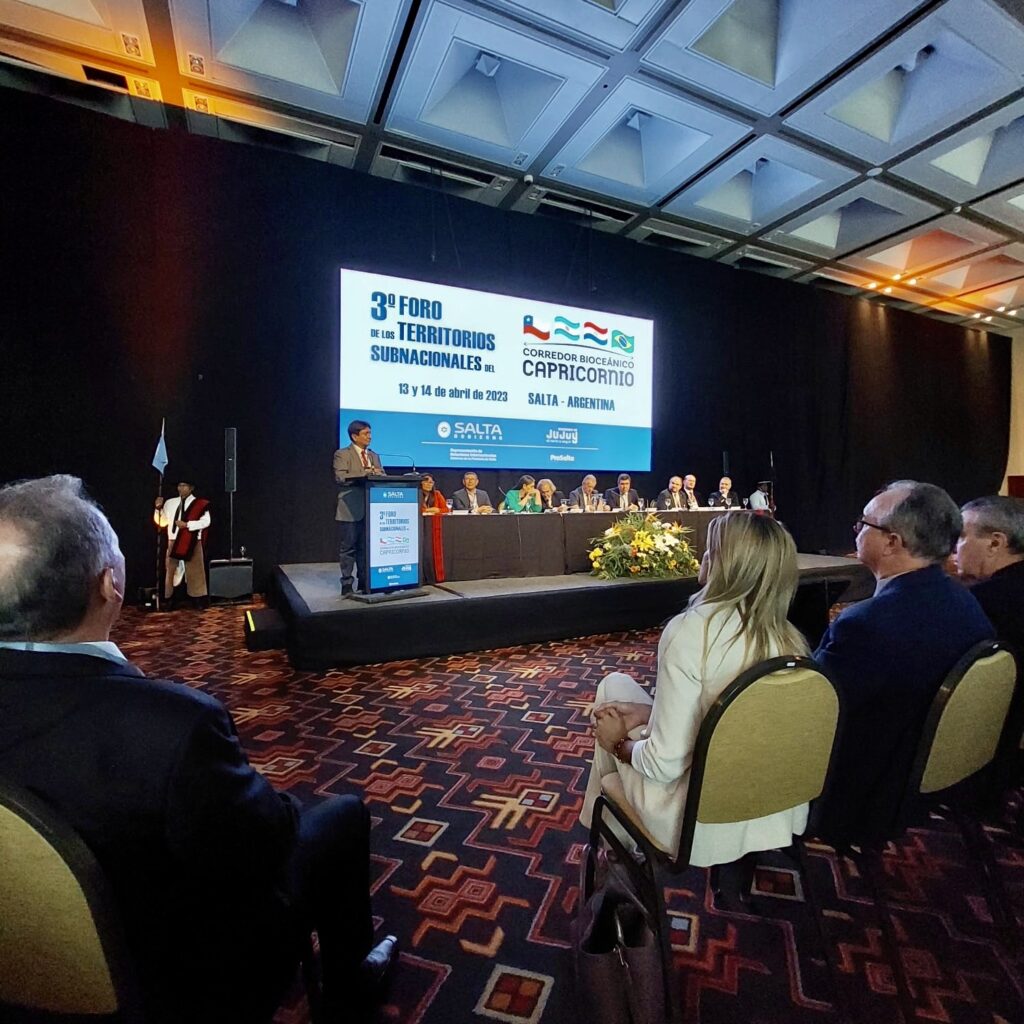 Gobernador presente en el lanzamiento del III Foro de los Territorios Subnacionales “Corredor Bioceánico Capricornio, Salta-Argentina”